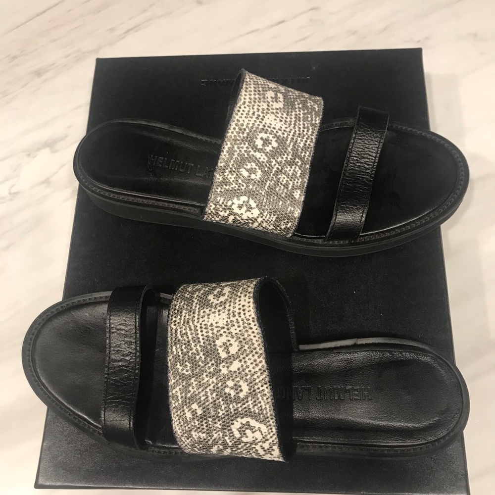 Helmut Lang Snakeskin Mimeo Sandal 9 Women's BNWOB